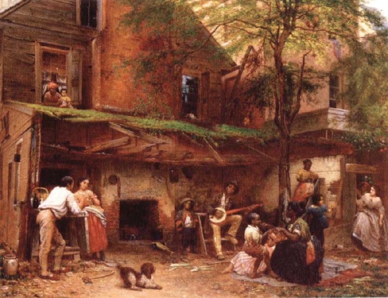 Eastman Johnson Negro life at the South Germany oil painting art
